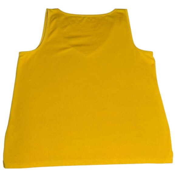 Madewell Tomboy V-Neck Tank Top Size Medium Style AI224 Tungsten Glow Yellow EUC - Picture 4 of 10